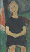 Amedeo Modigliani Jeune fille sur une chaise (mk38) oil painting